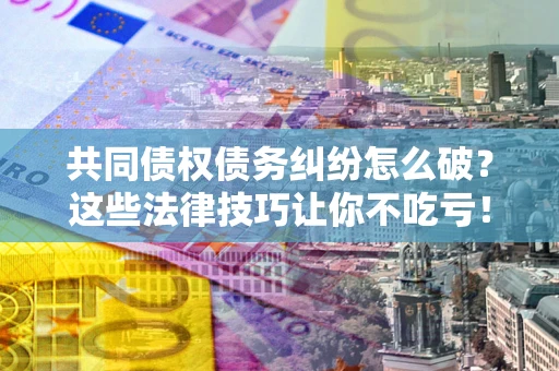 北京共同债权债务纠纷怎么破？这些法律技巧让你不吃亏！