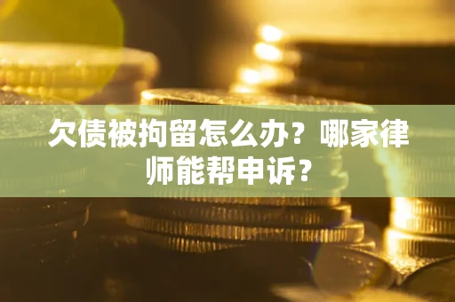 北京欠债被拘留怎么办？哪家律师能帮申诉？