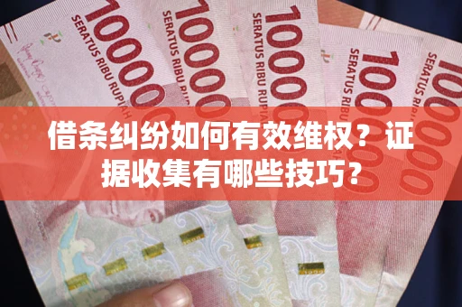 北京借条纠纷如何有效维权？证据收集有哪些技巧？