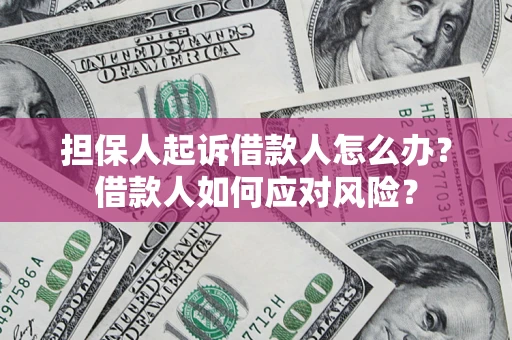 北京担保人起诉借款人怎么办？借款人如何应对风险？