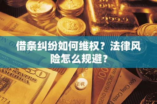 北京借条纠纷如何维权？法律风险怎么规避？